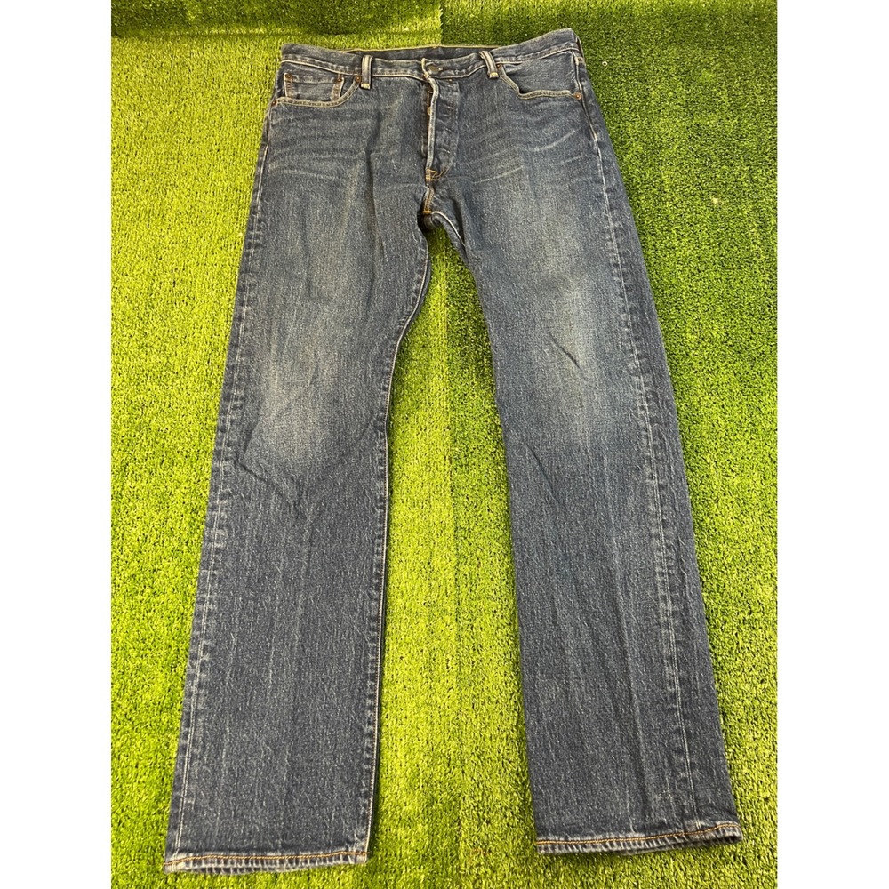 Levis 501 XX Original Fit Mens Blue Denim Straight Leg Button Fly Jeans 36X34